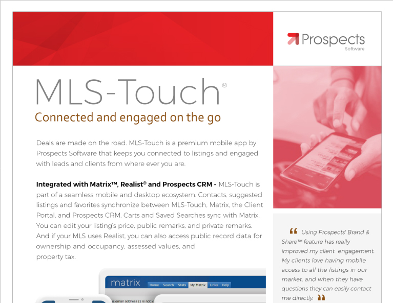 mls touch flyer with crm 11 08 19