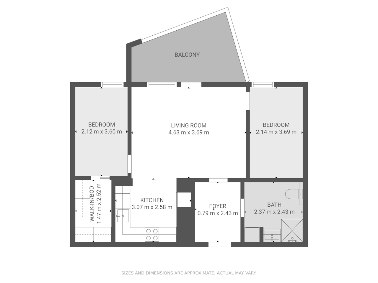 floor plan grayscale