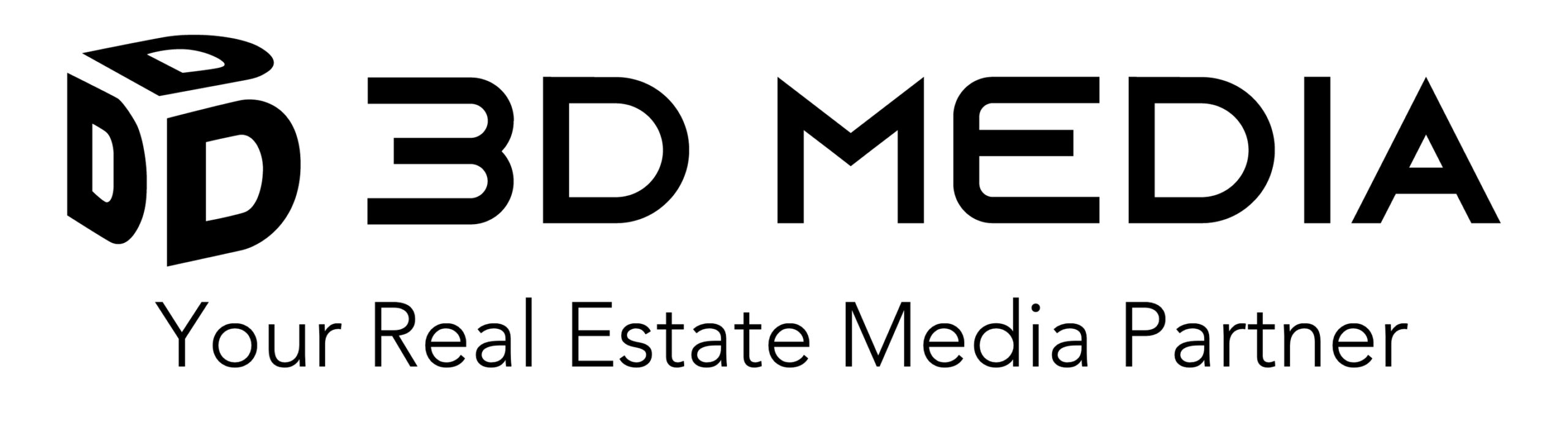 D Media Logo white