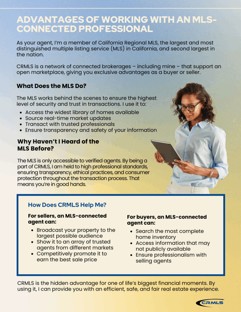 Advantages of Working with an MLS Connected Professional
