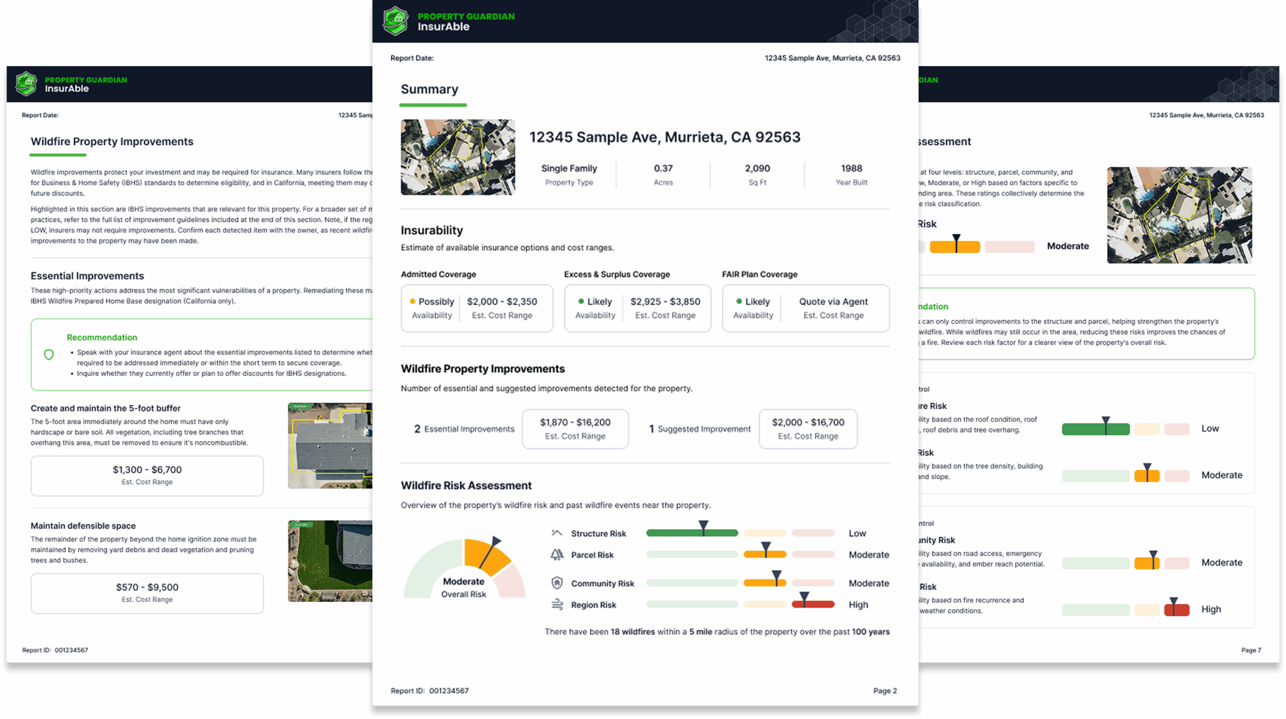 InsurAble Report Pages