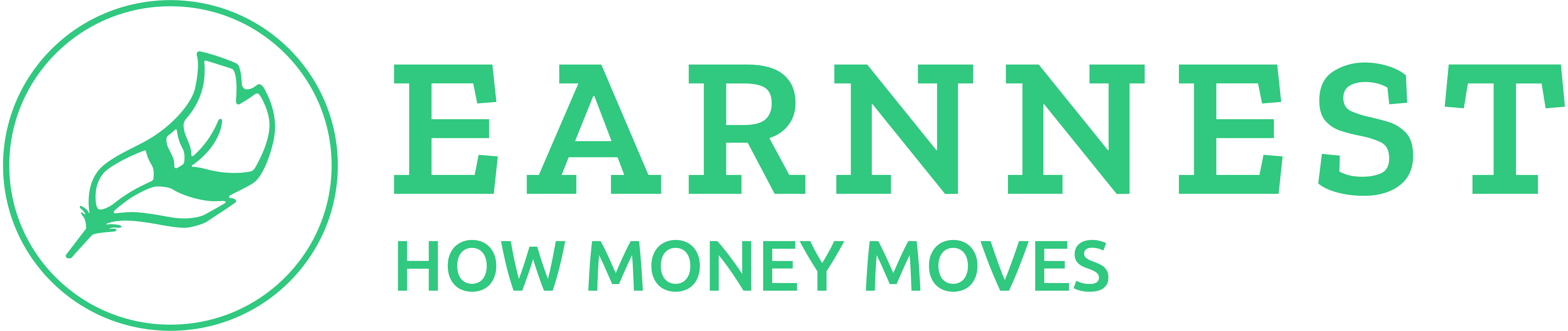 Logo EarnnestWordmark Ringed Tagline NoMargin Green