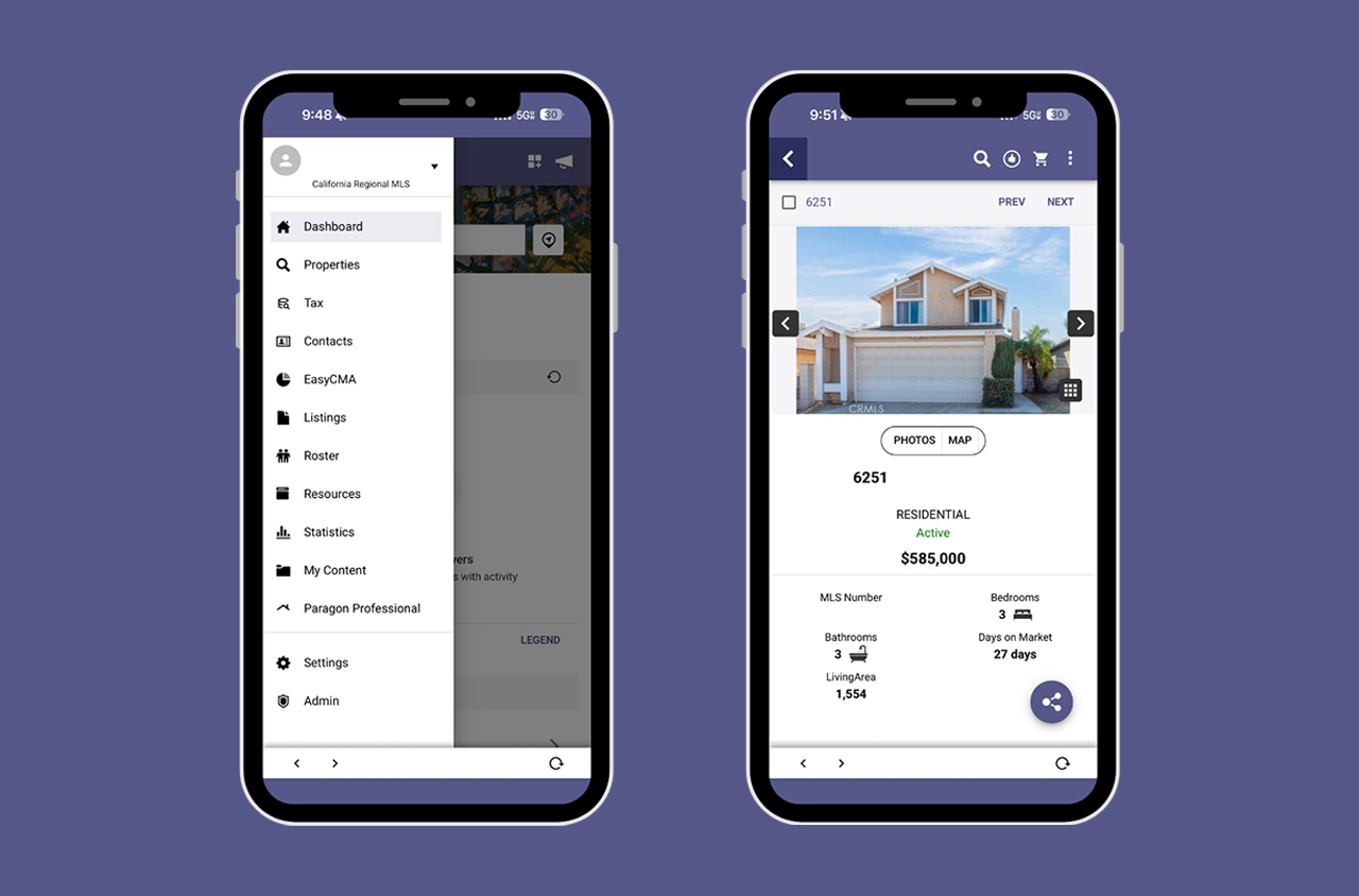 paragon connect app section