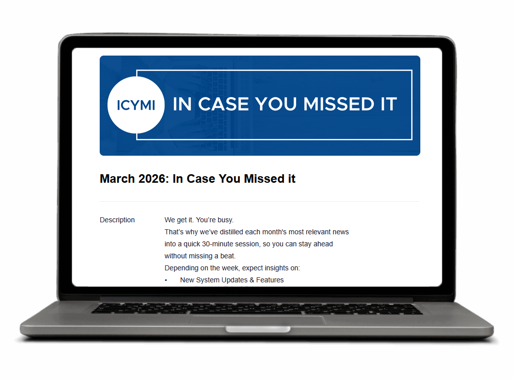 ICYMI Laptop x March