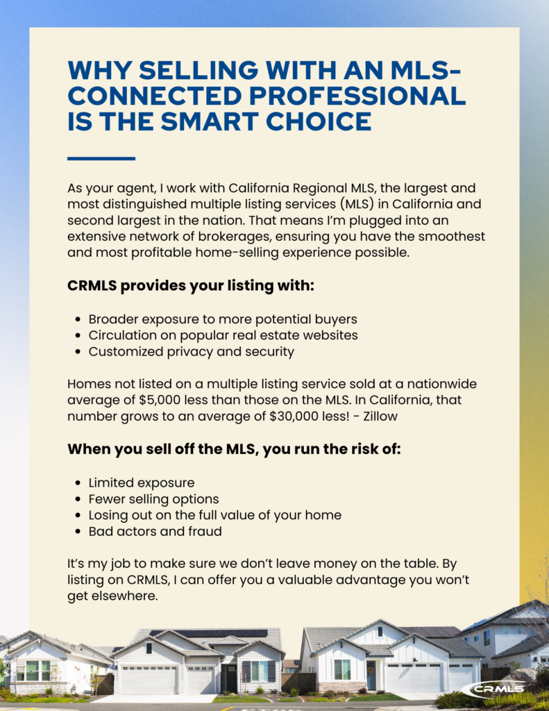 Why Selling with an MLS Connected Professional is the Smart Choice png