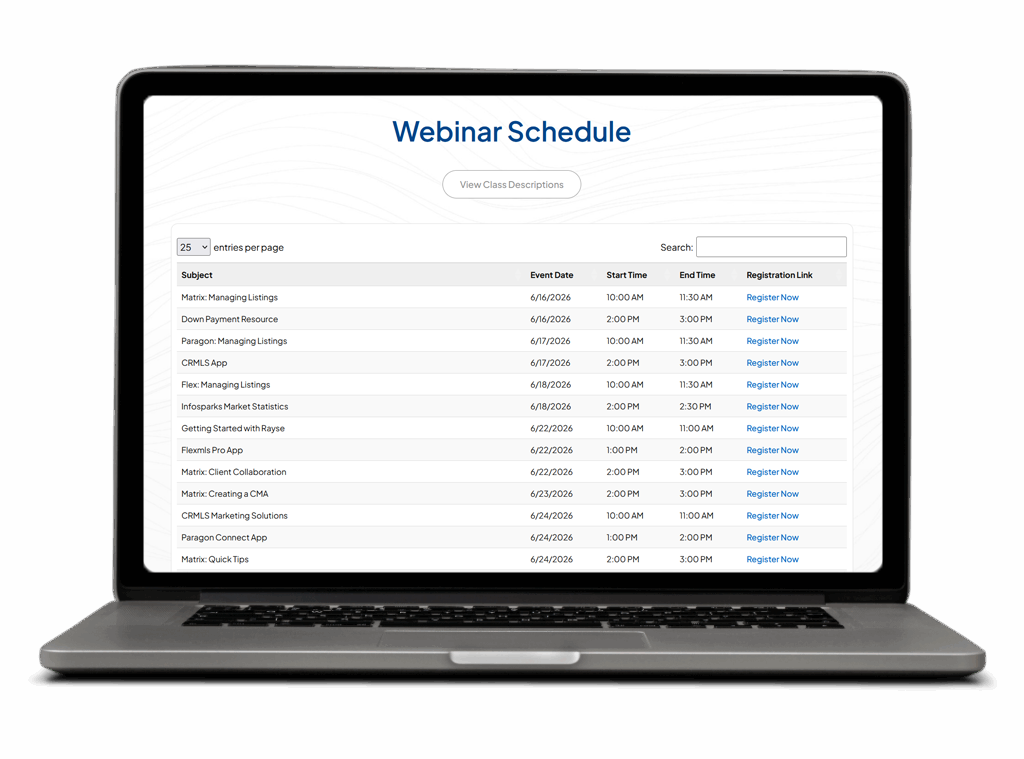 Webinars Laptop x june