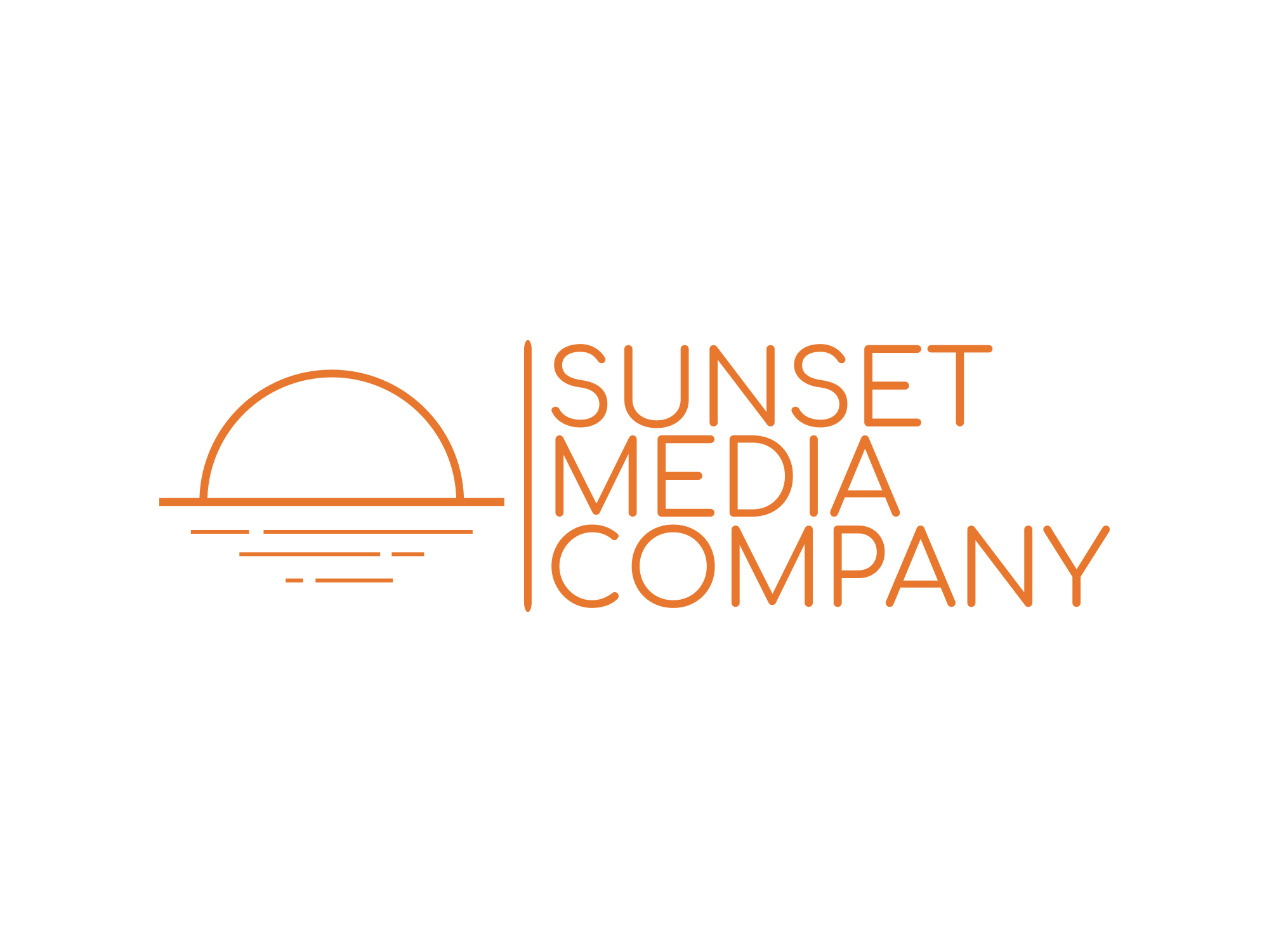 sunset media company high resolution color logo